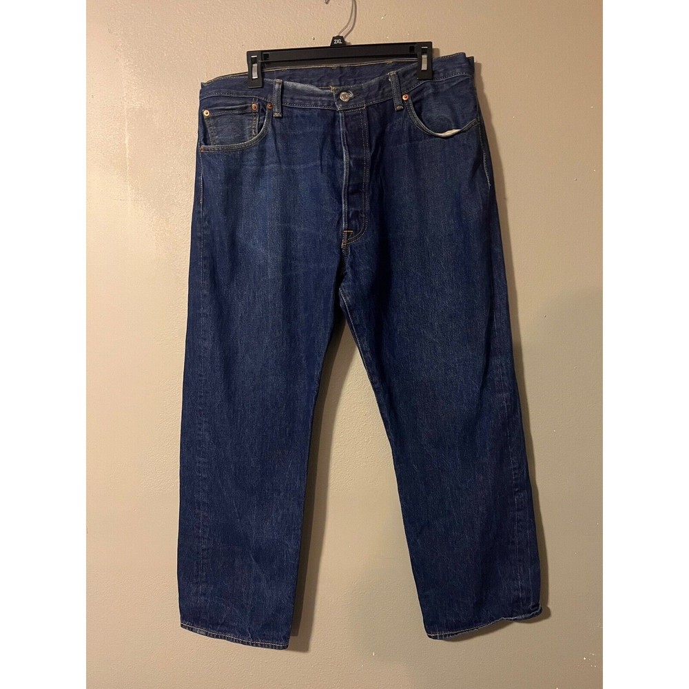 Levi's 501XX Men Button Fly Dark Jeans Denim 38X30‎